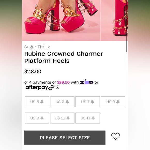crowned charmer platform heels